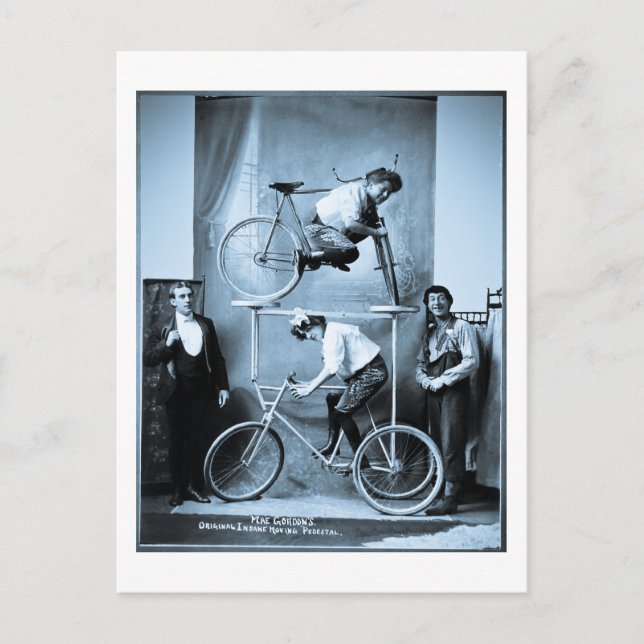 Mae Gordon's Original Insane Moving Pedestal Postcard (Front)