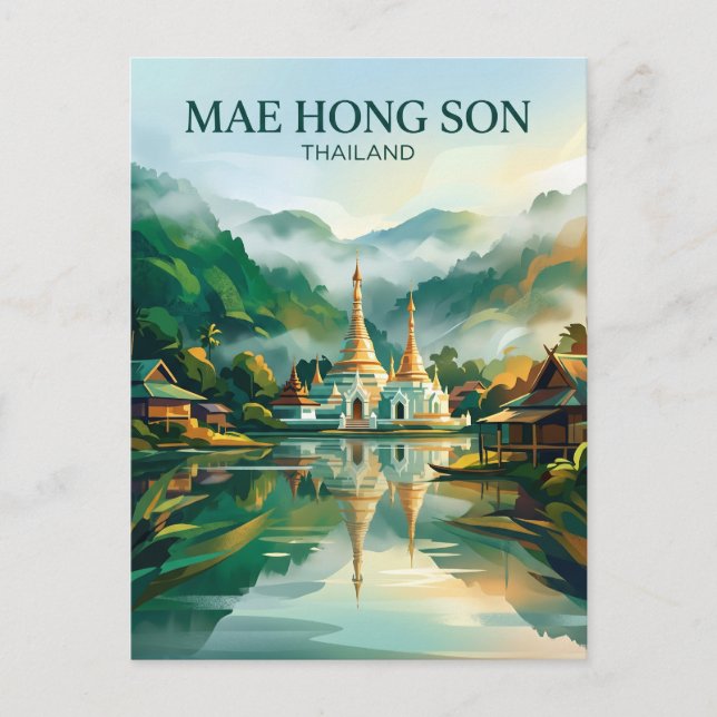 Mae Hong Son Thailand Postcard (Front)