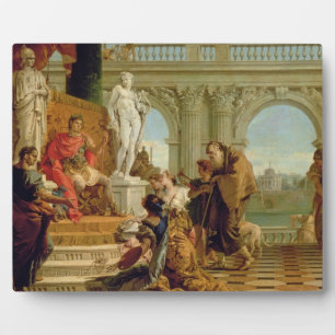Maecenas Presenting the Liberal Arts to the Empero Plaque