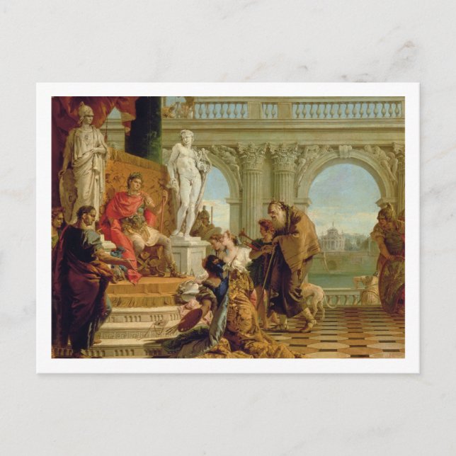 Maecenas Presenting the Liberal Arts to the Empero Postcard (Front)