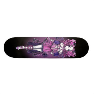 "Maegan" Gothic Pink Couture Fairy Skateboard
