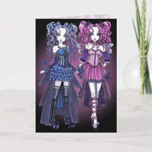 Maegan & Haylee Gothic Couture Fairy Sisters Card