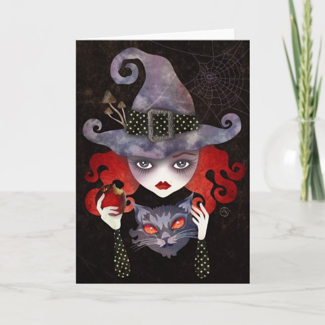 Maelba. the Red Witch Greeting Card (Front)