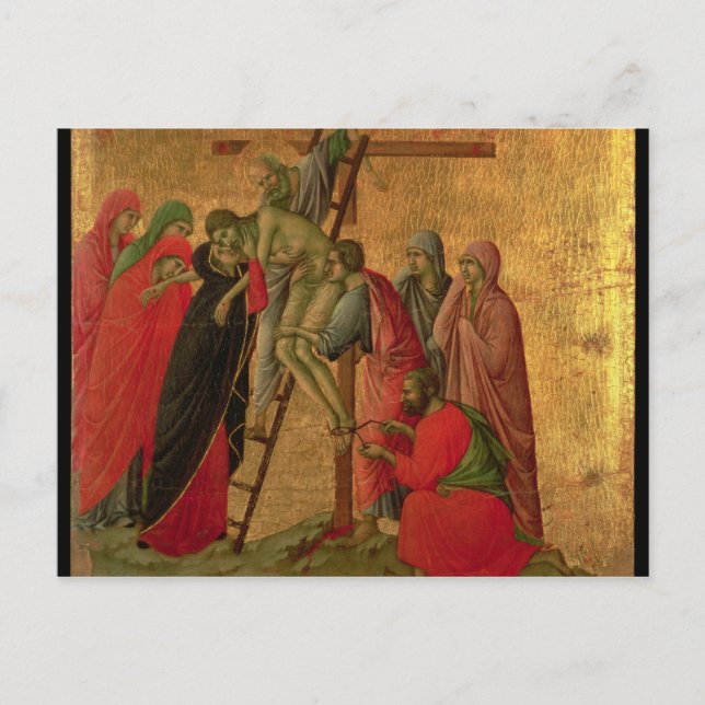 Maesta: Descent from the Cross, 1308-11 Postcard (Front)