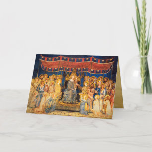 MAESTA,VIRGIN WITH CHILD ,Blue Sapphire Holiday Card