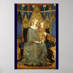 MAESTA ,VIRGIN WITH CHILD by Simone Martini Poster