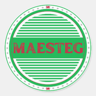 Maesteg City Pride Emblem – Welsh Identity Classic Round Sticker
