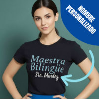Maestra Bilingüe Bilingual Blue Teacher Name