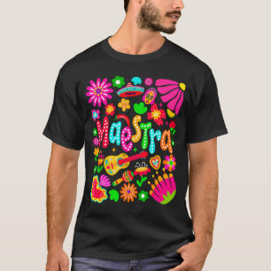 Maestra cinco de mayo spanish mexican teacher boho T-Shirt