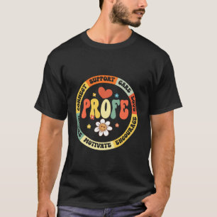 Maestra Cute Rainbow Regalos Maestra Bilingue Teac T-Shirt