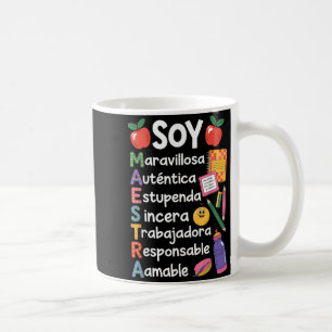 Maestra Spanish Teacher Bilingual Teacher Maestra Coffee Mug