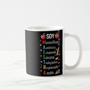 Maestra Spanish Teacher Bilingual Teacher Maestra Coffee Mug