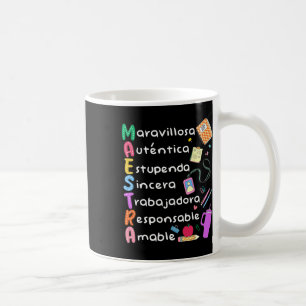 Maestra Spanish Teacher Bilingual Teacher Maestra Coffee Mug