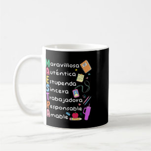 Maestra Spanish Teacher Bilingual Teacher Maestra Coffee Mug