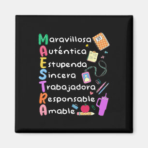 Maestra Spanish Teacher Bilingual Teacher Maestra Magnet