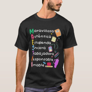Maestra Spanish Teacher Bilingual Teacher Maestra T-Shirt