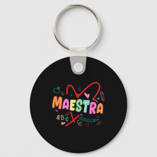 Maestra Spanish Teacher Foreign Language Spanish M Key Ring