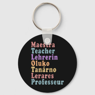 Maestra Teacher - Teacher Names In Different Langu Key Ring