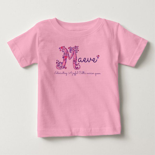 Maeve name and meaning baby girls clothing T-Shirt (Front)