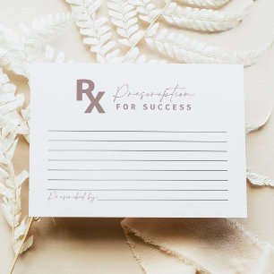 MAEVE Rose Gold Nurse Graduation Advice Card