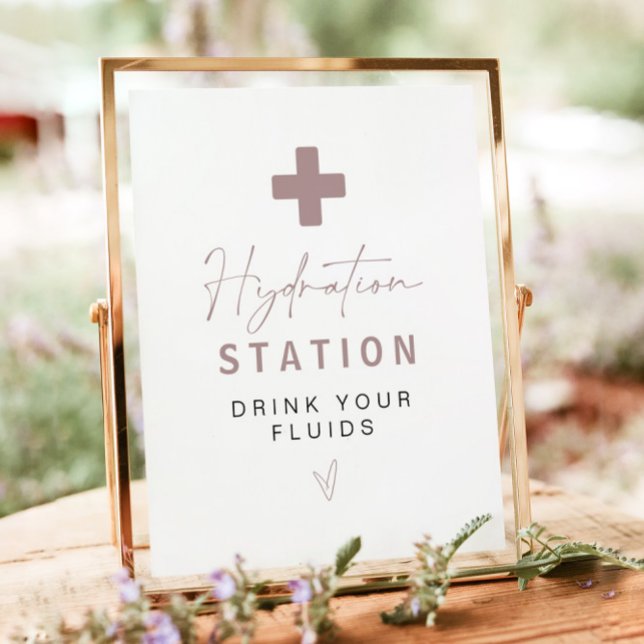 MAEVE Rose Gold Nurse Hydration Station Drink Sign (Creator Uploaded)