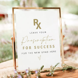 MAEVE Yellow Gold Nurse Prescription For Success Poster