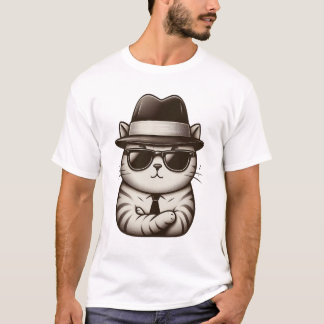 Mafia Cat – The Boss of the Alley T-Shirt