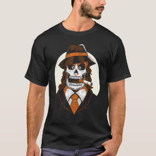 Mafia Skull Day Of The Death Mexican Halloween Los T-Shirt