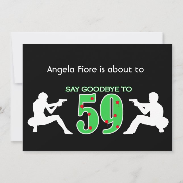 Mafia Style 60th Birthday Celebration Invitation (Front)