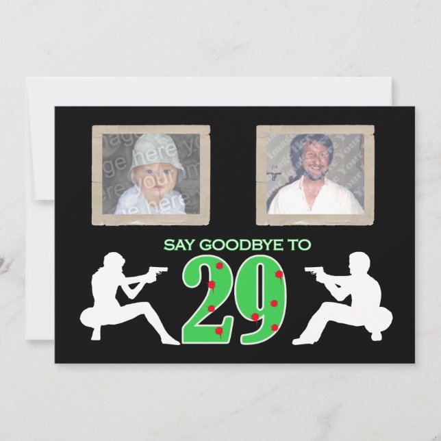 Mafia Style Photo 30th Birthday Celebration Invitation (Front)