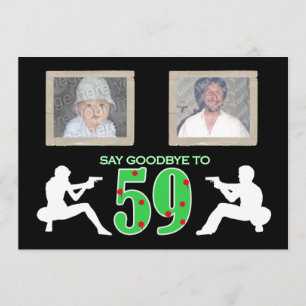 Mafia Style Photo 60th Birthday Celebration Invitation