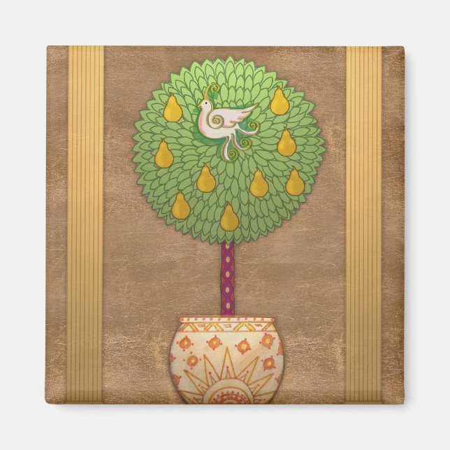 MAG009 Partridge in a Pear Tree Magnet (Front)