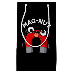 Mag-nut Funny Magnet Pun Dark BG Small Gift Bag