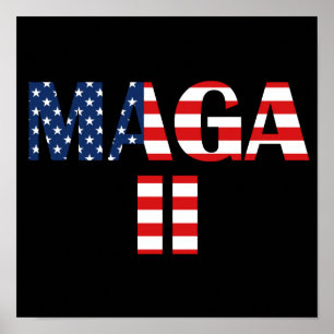 MAGA 2, American Flag Poster