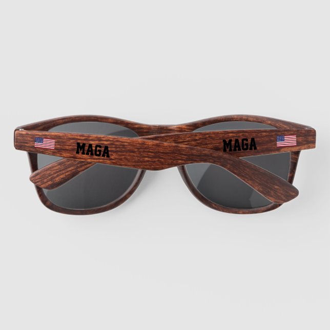 MAGA American Flag Sunglasses (Back)