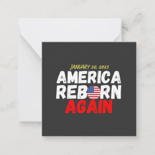 Maga American Reborn Again Trump Inauguration Card