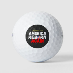 Maga American Reborn Again Trump Inauguration Golf Balls