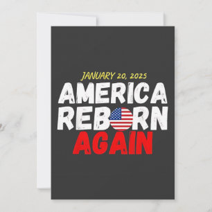 Maga American Reborn Again Trump Inauguration Holiday Card