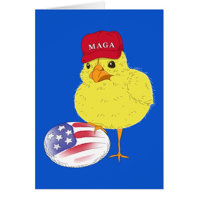 MAGA Chick Pro Trump Easter Card (Front)