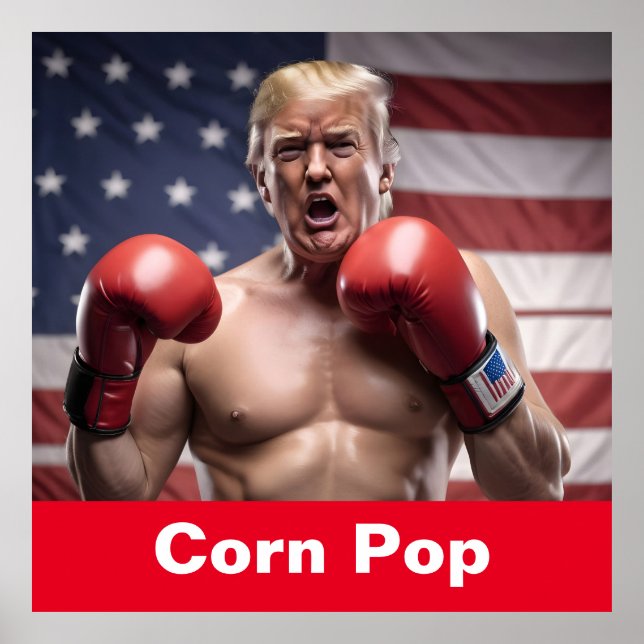 Maga Corn Pop Trump Poster (Front)