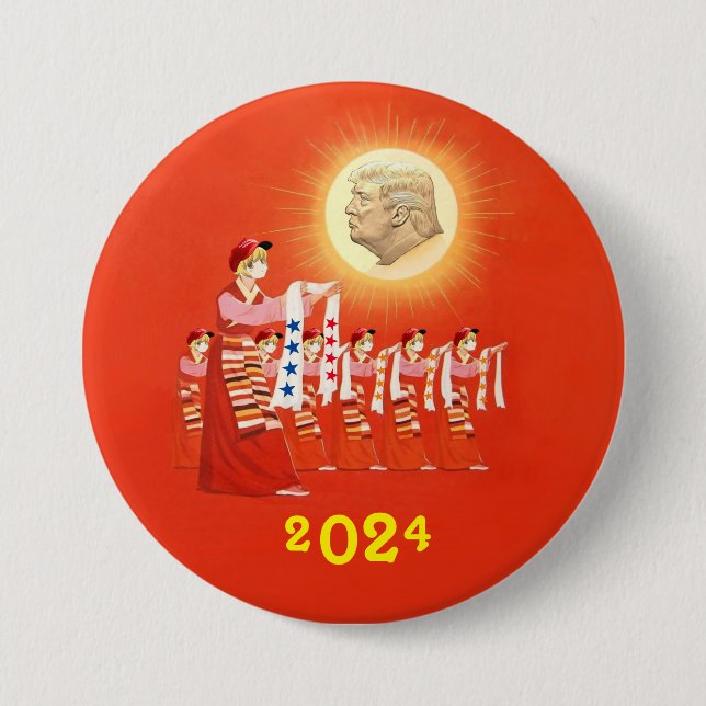 MAGA Don 2024 7.5 Cm Round Badge (Front)