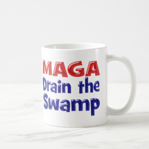 MAGA Drain the Swamp red blue Coffee Mug