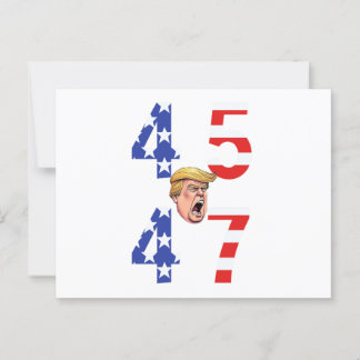 Maga Gear Donald Trump 45-47 Postcard