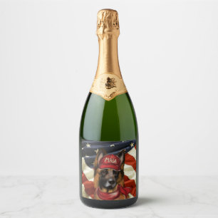 MAGA GERMAN SHEPHERD SPARKLING WINE LABEL