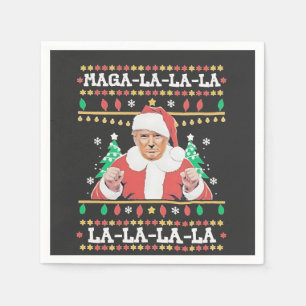 Maga La La La Trump Christmas Inauguration 47th Napkin