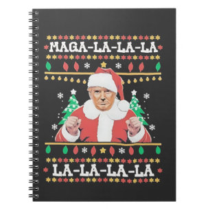 Maga La La La Trump Christmas Inauguration 47th Notebook