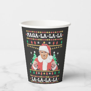 Maga La La La Trump Christmas Inauguration 47th   Paper Cups