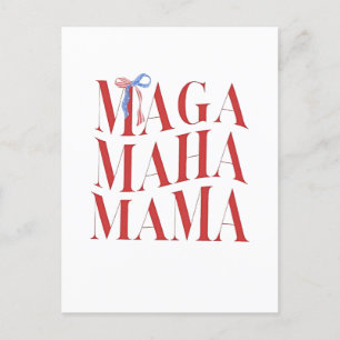 MAGA MAHA Mama Mothers Day Mum Make America Health Invitation Postcard
