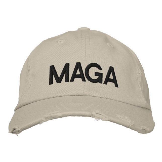 MAGA MAKE AMERICA GREAT AGAIN EMBROIDERED HAT (Front)