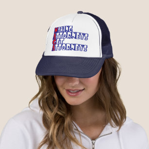 MAGA: Making Attorneys Get Attorneys   White Text Trucker Hat